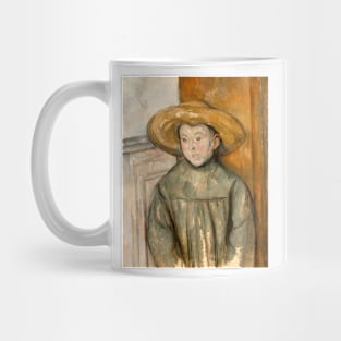 Boy With a Straw Hat by Paul Cezanne Mug